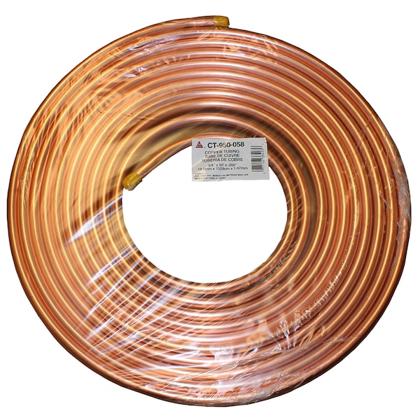 Coil, Copper, 3/4 x 50 x 058